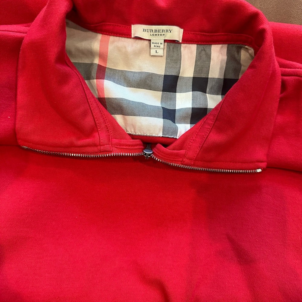 Burberry red sweater size L men